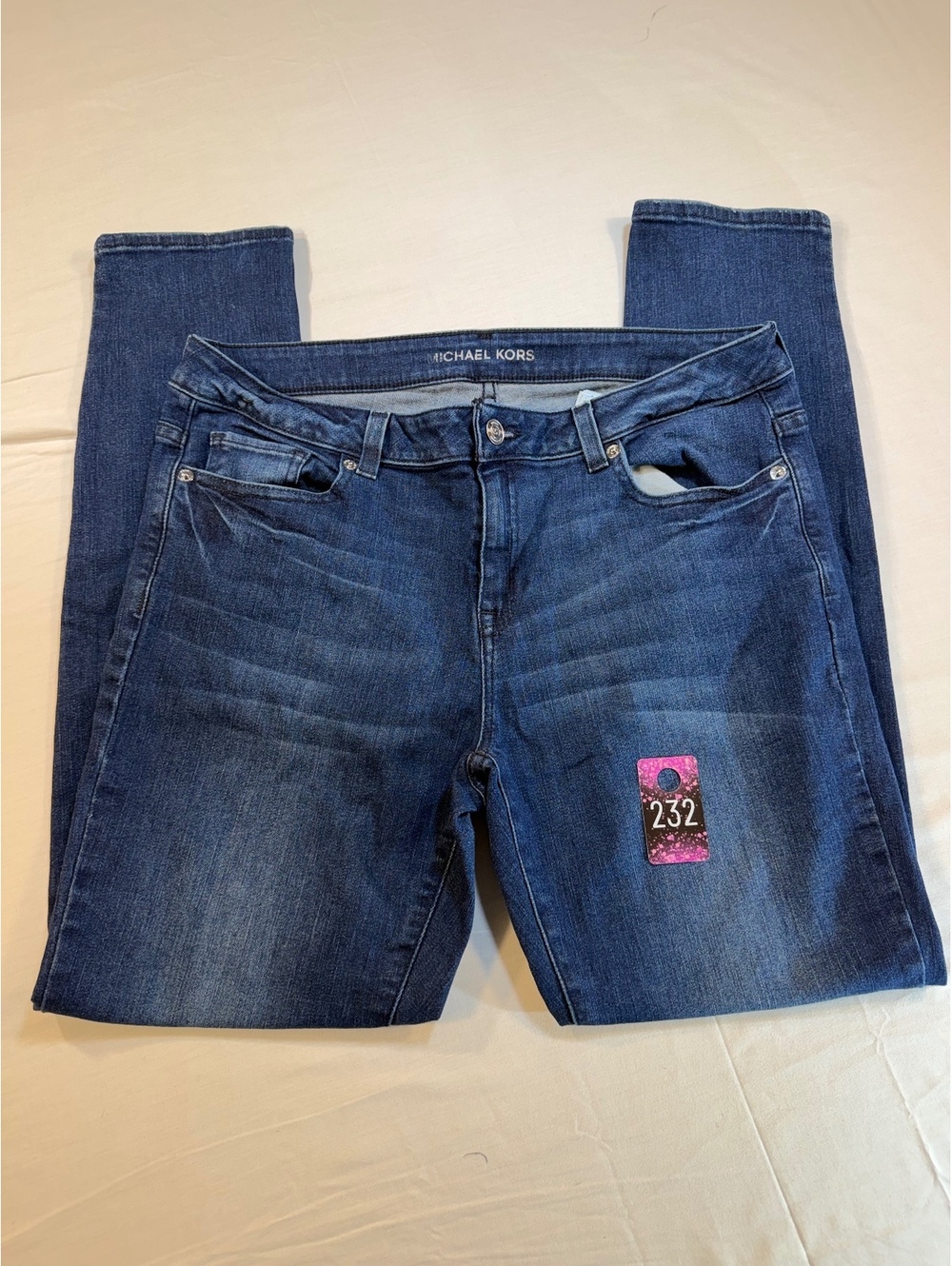 Michael Kors Women's Dark Blue Denim Jeans Size 8